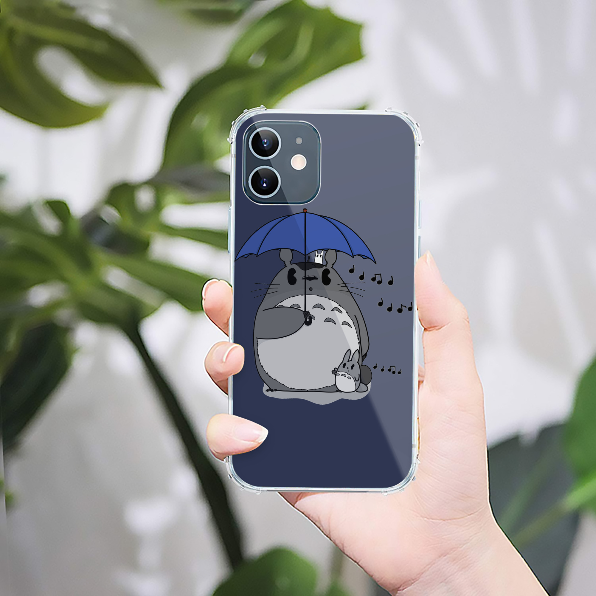 （画像用） となりのトトロ 草壁メイ 草壁サツキ My Neighbor Totoro Satsuki Kusakabe Mei Kusakabe 【iPhone 12シリーズ対応】透明スマホケース（クリアソフトケース）